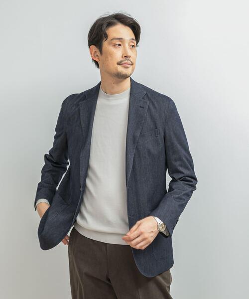 「URBAN RESEARCH DOORS」 テーラードジャケット 44 ネイビー メンズの画像