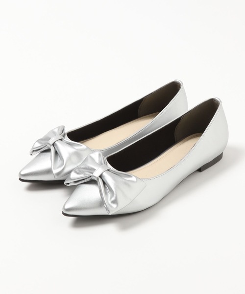 「Heather」 フラットパンプス L シルバー レディース_画像5