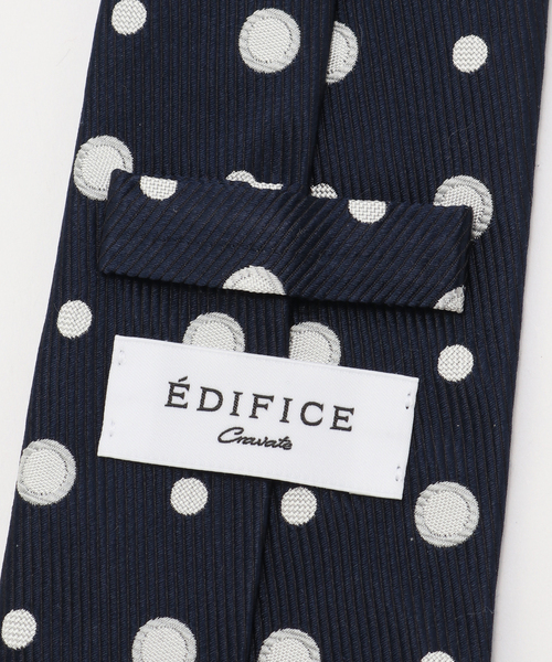EDIFICE | エディフィスのドット柄ネクタイ　送料無料　ブラック　黒 EDIFICE（エディフィス） ネクタイ PB マルチドットタイ : ZOZOTOWN