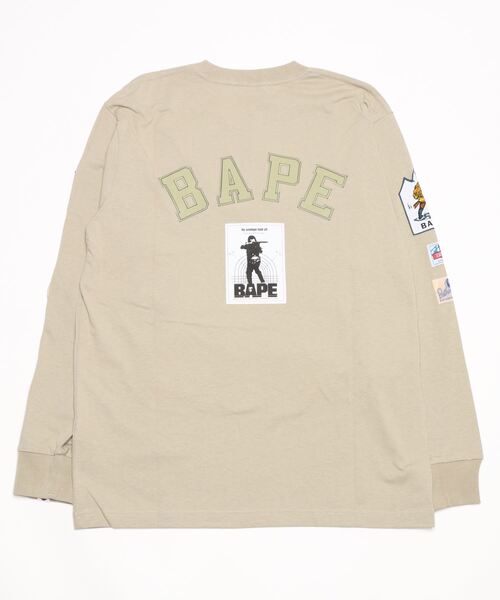 「A BATHING APE」 長袖Tシャツ SMALL ブラック メンズの画像