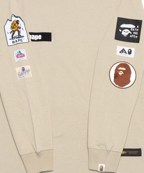 「A BATHING APE」 長袖Tシャツ SMALL ブラック メンズの画像
