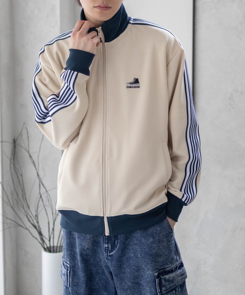「CONVERSE」 ブルゾン L グレイッシュベージュ メンズ_画像3