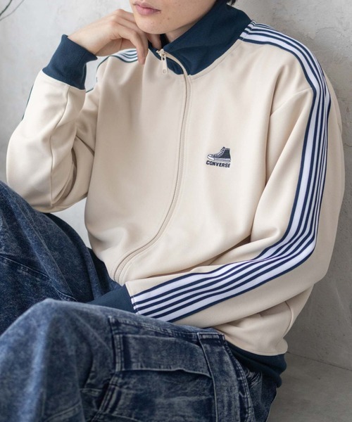 「CONVERSE」 ブルゾン L グレイッシュベージュ メンズ_画像4