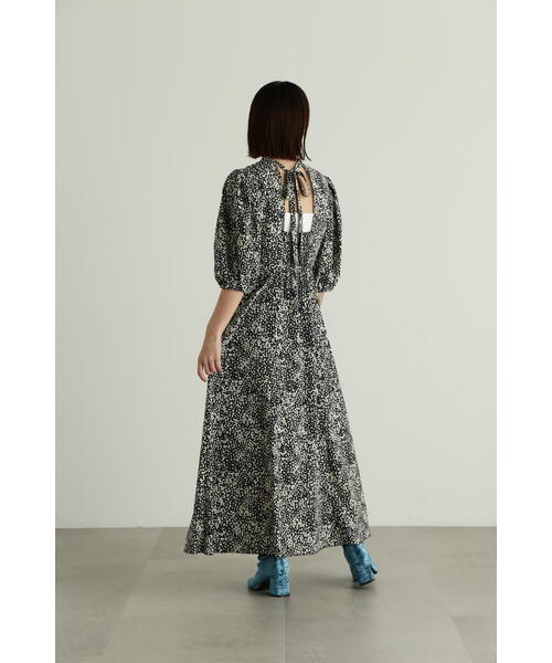 「JILL STUART」 7分袖ワンピース 4 ネイビー レディースの画像