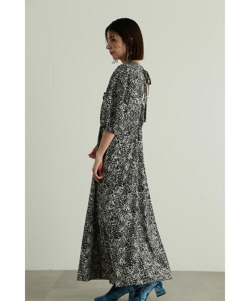 「JILL STUART」 7分袖ワンピース 4 ネイビー レディースの画像