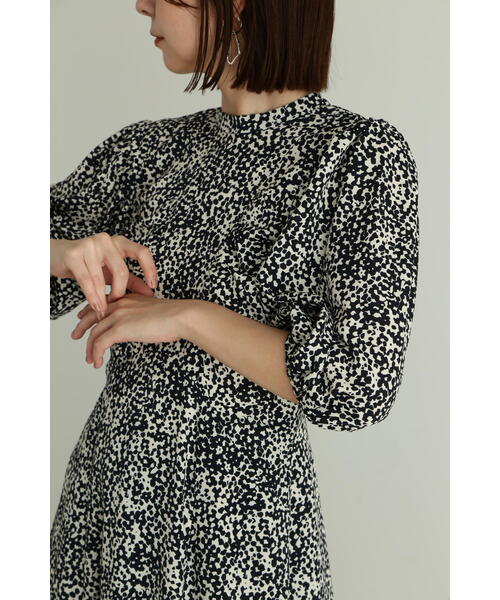 「JILL STUART」 7分袖ワンピース 4 ネイビー レディースの画像