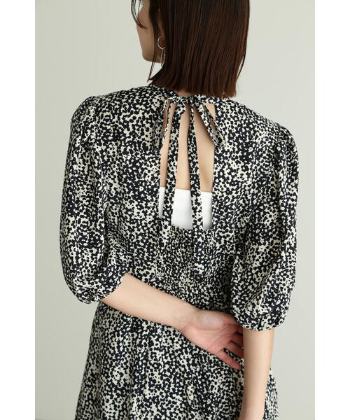 「JILL STUART」 7分袖ワンピース 4 ネイビー レディースの画像