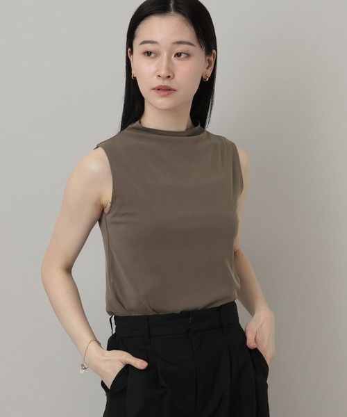 tシャツ サンドウォッシュフライスノースリーブT レディースの画像