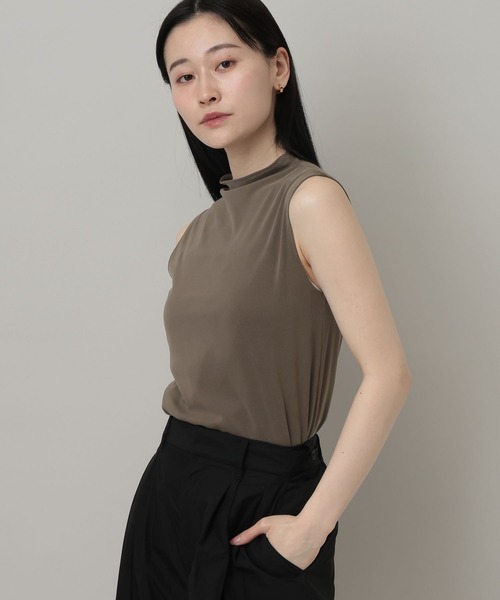 tシャツ サンドウォッシュフライスノースリーブT レディースの画像