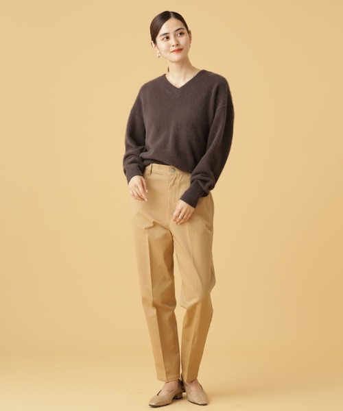 「NANO universe」 チノパンツ X-LARGE ベージュ レディース_画像4