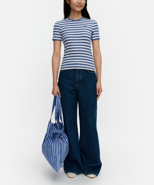 marimekko（マリメッコ） tシャツ 「kioski」 Kukkea Tasaraita Unikko