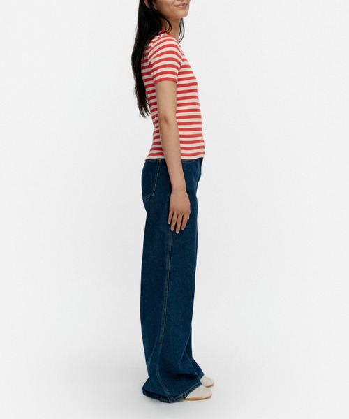 marimekko（マリメッコ） tシャツ 「kioski」 Kukkea Tasaraita Unikko