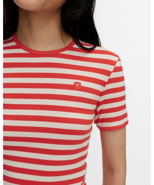 marimekko（マリメッコ） tシャツ 「kioski」 Kukkea Tasaraita Unikko