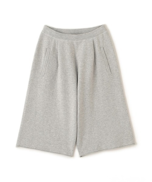 パンツ ダブルフェイスニットハーフパンツ レディース_17