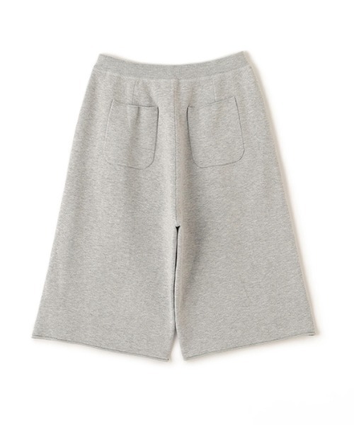 パンツ ダブルフェイスニットハーフパンツ レディース_18