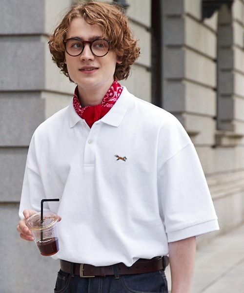 「PENNEYS」 半袖ポロシャツ L ネイビー メンズ_画像3