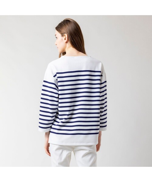 「LACOSTE」 長袖カットソー 40 ネイビー レディース_画像2