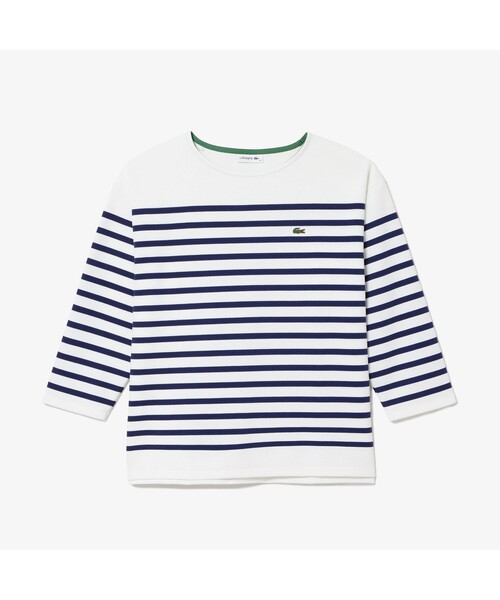 「LACOSTE」 長袖カットソー 40 ネイビー レディース_画像3