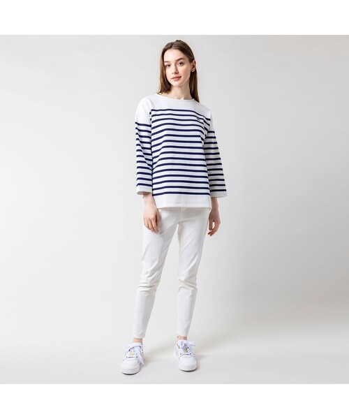 「LACOSTE」 長袖カットソー 40 ネイビー レディース_画像8