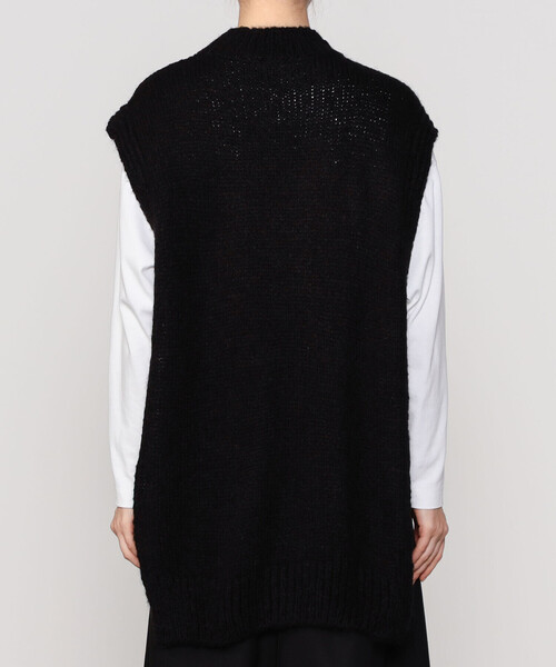 「Bshop」 「eunoia」ニットベスト F ブラック レディース_画像5
