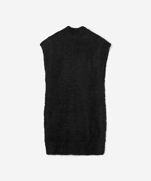 「Bshop」 「eunoia」ニットベスト F ブラック レディース_画像7
