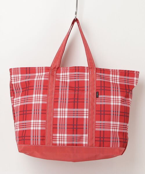 L.L.Bean（エルエルビーン） チェック柄トートバッグ - レッド メンズ