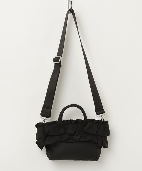 ショルダーバッグ バッグ GANNI / ガニー：「レディース」Mini Shopper Ruffle：A7187「ANN」 レディース メンズの画像
