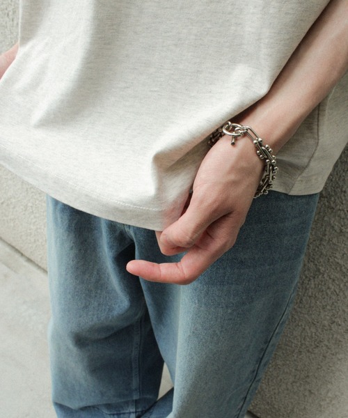 「CAMPHOR WOOD」 半袖Tシャツ LARGE 杢グレー メンズ_画像4