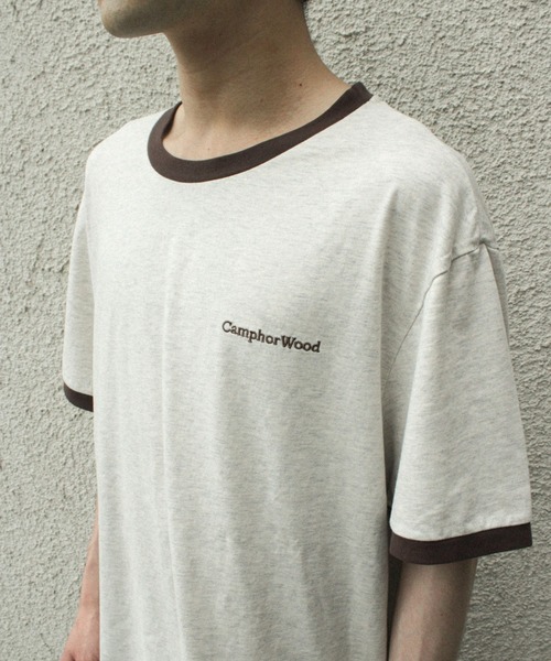 「CAMPHOR WOOD」 半袖Tシャツ LARGE 杢グレー メンズ_画像6