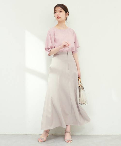 「natural couture」 半袖ブラウス FREE ネイビー レディース_画像2