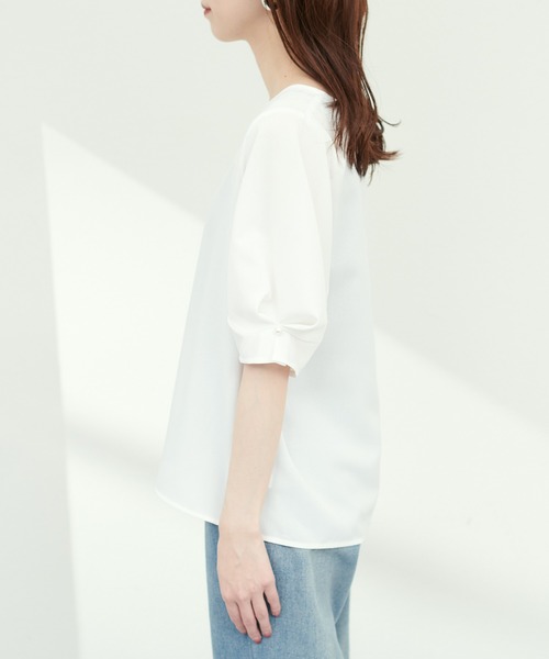 「natural couture」 半袖ブラウス FREE ネイビー レディース_画像7