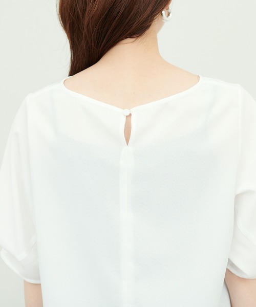 「natural couture」 半袖ブラウス FREE ネイビー レディース_画像9