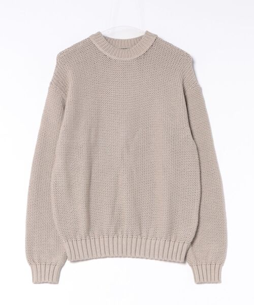 セーター ニット COTTON LOW GAUGE CREWNECK KNIT メンズの画像