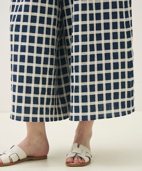 TOMORROWLAND collection ワイドパンツ パンツ リネンコットンタッター