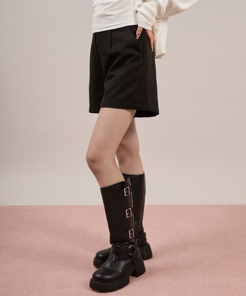 「apres jour mignon」 ショートパンツ X-LARGE ブラック レディース_画像9