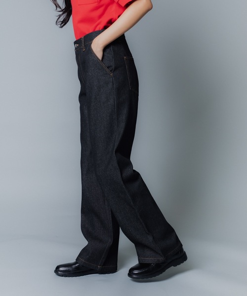 「MandO(エムオー)」 デニムパンツ MEDIUM ブラック メンズ_画像6