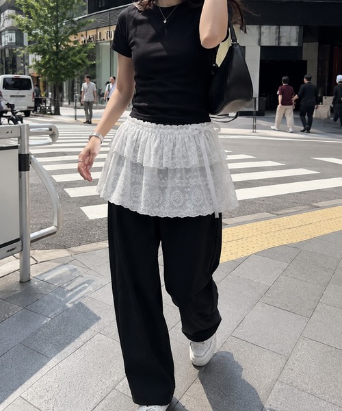 KONVINI（コンビニ） スカート 「KONVINI select」コットンレース