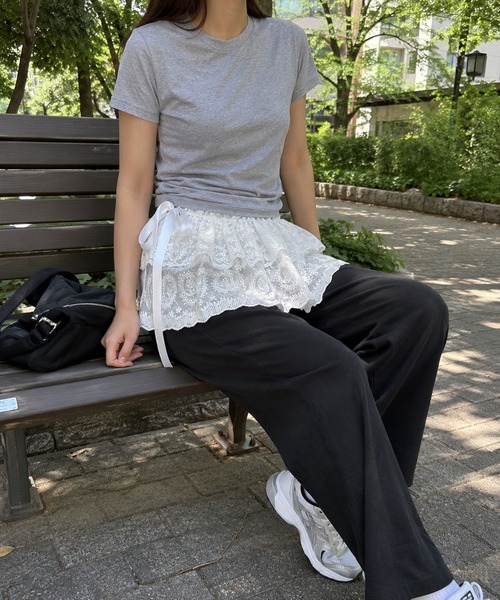 KONVINI（コンビニ） スカート 「KONVINI select」コットンレース