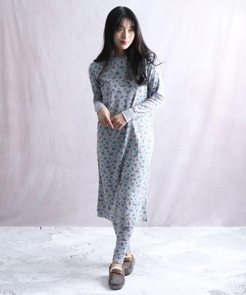 レギンス 【 HealthKnit / ヘルスニット 】ベーシックワッフル花柄レギンス 609 SIP|ZOZOTOWN PayPayモール店|06