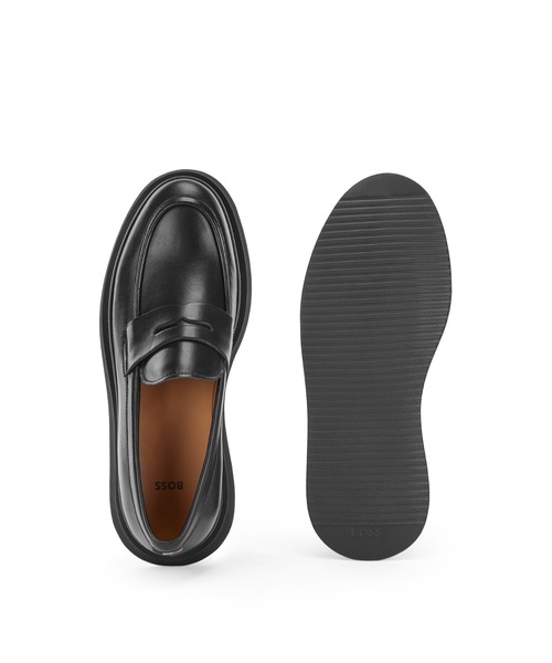 ローファー ペニートリム ローファー ポリッシュレザー ローファー ペニートリム