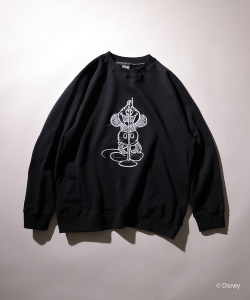 ミッキー　DRAWING OS PULLOVER SWEATSHIRT Disney（ディズニー） スウェット MICKEY MOUSE/DRAWING OS PULLOVER