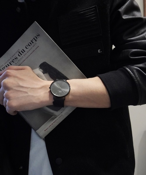 メンズ腕時計 Daniel Wellington 腕時計 Classic Mesh Arctic/Onyx Sliver
