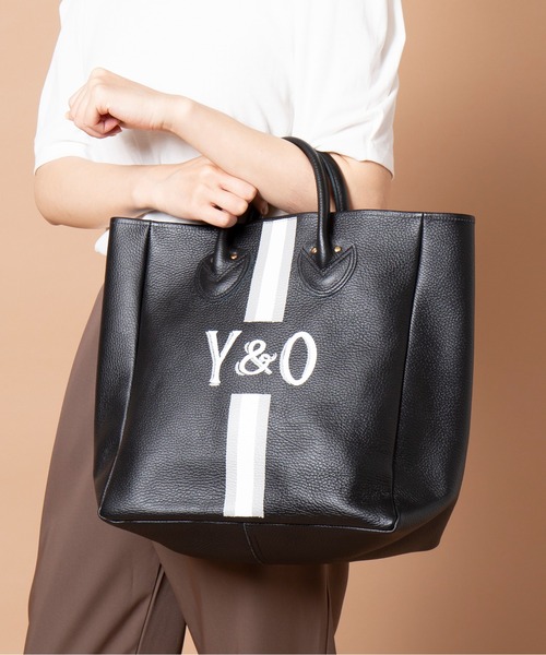 『美品』Young &Olsen ブラックトートバッグ　定価:40,700円 IENA トートバッグ YOUNG＆OLSEN/ヤングアンドオルセン EMBOSSED