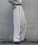 ワイドパンツ スラックス 「cussil/クシ...の詳細画像4