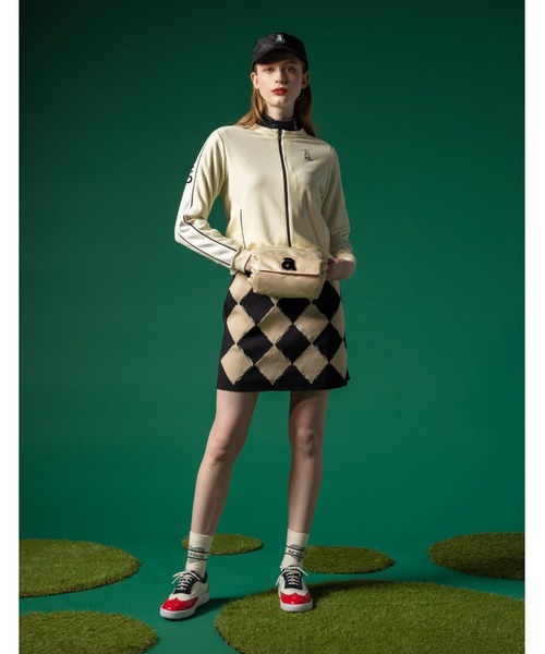 archivio チェック柄 ニットスカート38 ランダムチェック柄ニットスカート|アルチビオ-アウトレット- - ゴルフ