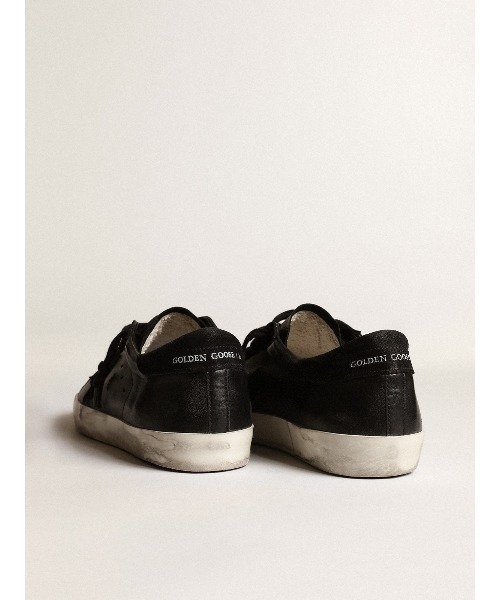 スニーカー SUPER-STAR NAPPA LEATHER UPPER SUEDE STAR AND HEEL メンズの画像