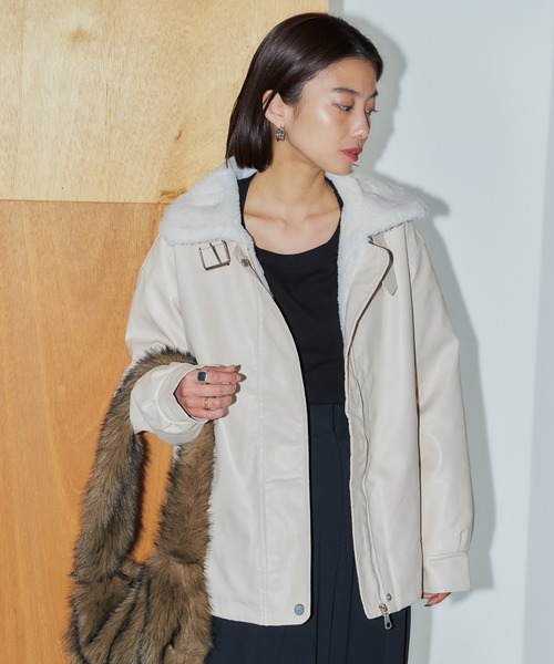 ムートンボアコート　over size B-3 SLY - 本日のみ価格！SLY OVER SIZE B-3フライトジャケットボア