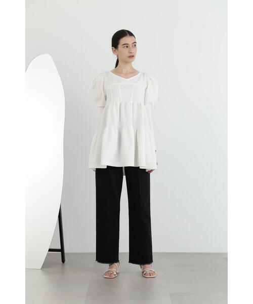 JILL STUART｜ボリュームスリーブチュニックニット | Rakuten