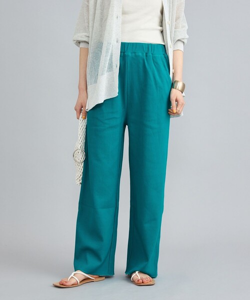 coen（コーエン） パンツ ワイドリブイージーパンツ レディース