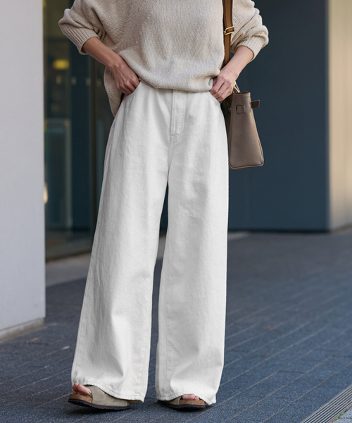 FRAMeWORK（フレームワーク） パンツ 5PKT ワイドパンツ レディース  